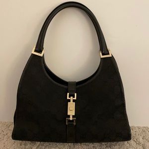 GUCCI  Black Jackie Bardot classic Bag